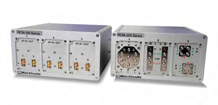 MODULAR TEST SYSTEMS Easy to Configure RCM 1 Series Programmable Attenuator Module 4 Programmable Attenuator Channels Model Performance per Channel Channels Name Frequency Attenuation Step RCM-3 4