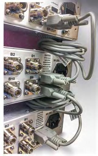 MULTI-CHANNEL ATTENUATION SYSTEMS Cascading ZTDAT Attenuator Racks Multiple ZTDAT attenuator racks can be combined to form much larger programmable attenuator systems by cascading the SPI interfaces.
