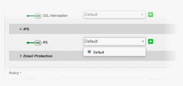On selecting 'Default', the rules settings as configured under 'Services' > 'Content Flow Check System' interface will be applied. Refer to the section Content Flow Check System for more details.
