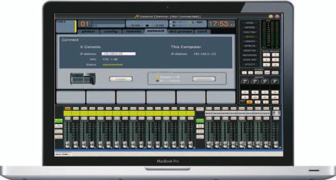 PC / Mac Control Configuration 1. Download the latest version of Xcontrol from www.behringer.com/x32. 2.