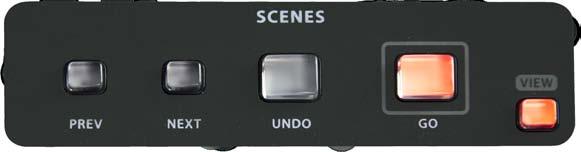 Saving a Scene 1. Access the SCENE menu by pressing the view button. 2.