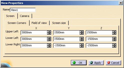 Page 244 You can choose between a screen view or a camera view: screen: use it when the viewpoint to render is defined by the user moving in front of a fixed screen camera: use it when the viewpoint