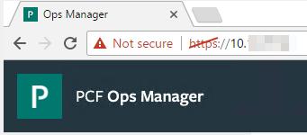 In a browser, navigate to the domain name or IP of your new Ops manager. 1. In a browser, navigate to the fully qualified domain name or IP of your new Ops Manager.