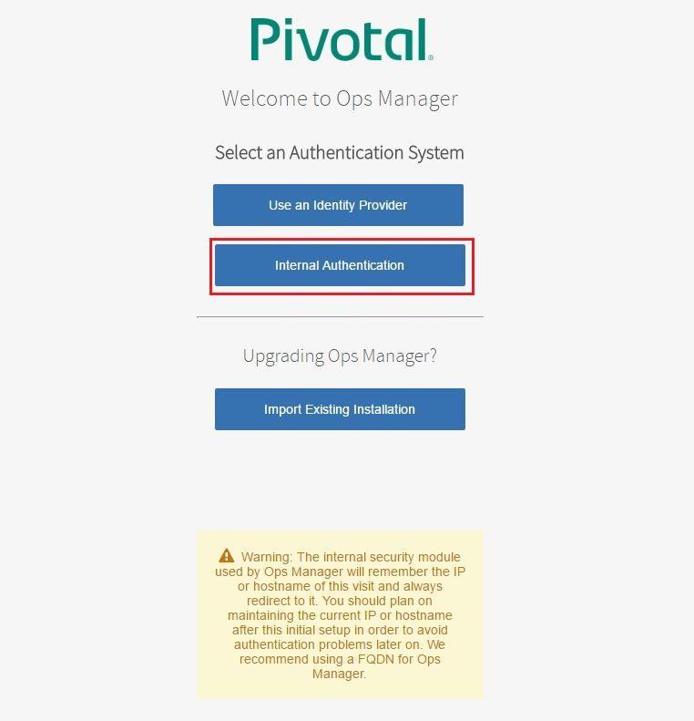 You can find more information from the provided Pivotal links. Use an Identity Provider, such as an external server that maintains your user database.