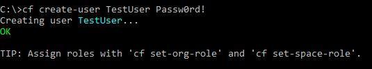 At the command prompt, type the following and press Enter: cf target NewOrgName s NewSpaceName 8.