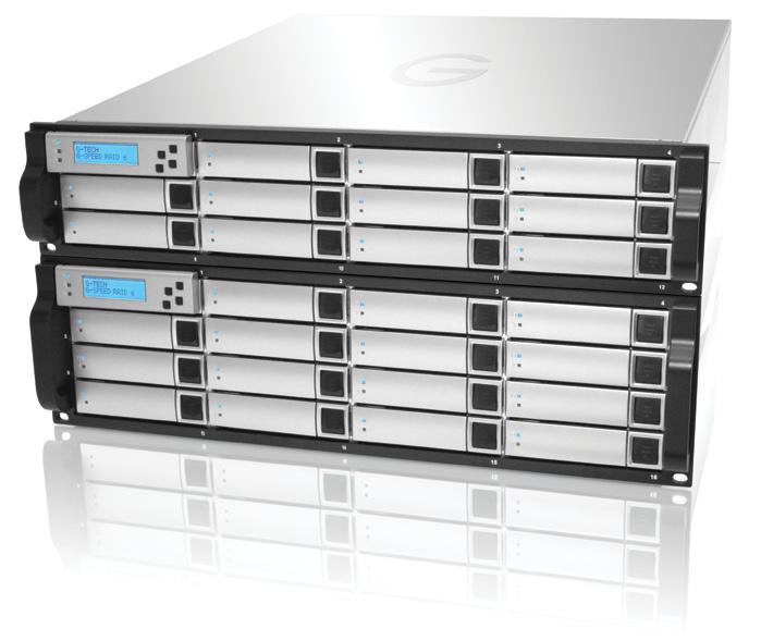 G SPEEDFC XL High-performance 8Gbit Fibre SAN-ready Storage Solutions for SD and HD Production G-SPEED FC XL with 8Gbit fibre dual-channel means serious business for professional multi-stream,