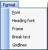Font - Allows you to change the default font type and size used in Agresso. This function is useful when you print directly from a window.