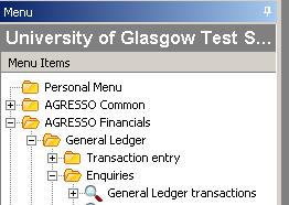 Processing (POP) Inventory Management (IM) There is also a core module called Agresso Common.