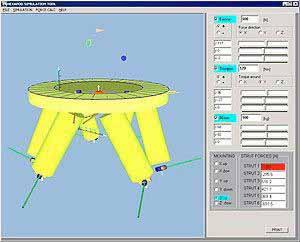 A special software tool included with each PI Hexapod calculates these limits and displays them graphically.