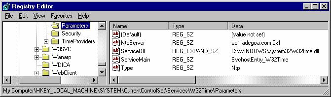 Time synchronization of the domain controllers 2.