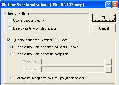 3.2 SIMATIC PCS 7 OS Multiclient To synchronize a SIMATIC PCS 7 OS Multiclient you can also use the editor Time Synchronization inside the WinCC explorer (like on the Servers).