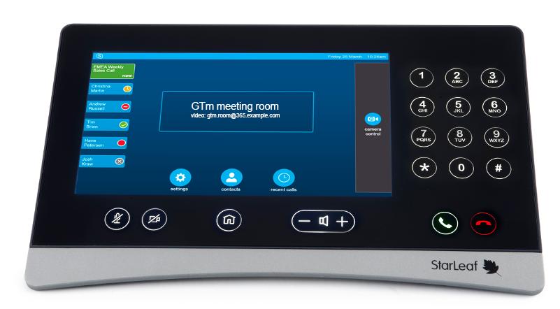About the touchscreen controller About the touchscreen controller The GTm 5140 comes with a touchscreen controller: the StarLeaf Touch 2035.