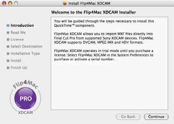 Downloading & Installing Flip4Mac XDCAM is distributed as an Internet-enabled disk image. To download and install Flip4Mac XDCAM, follow these steps: 1. Visit www.flip4mac.
