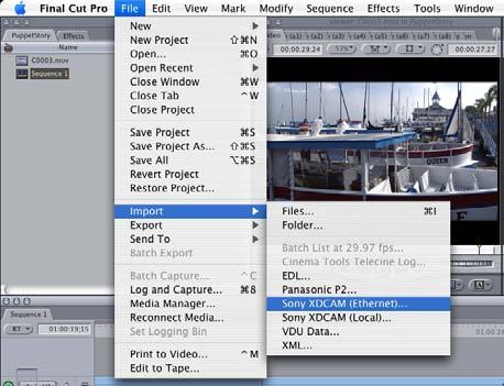 Importing Media into Final Cut Pro Flip4Mac XDCAM allows you to import HDV, DV, or MPEG IMX MXF files directly into Final Cut Pro as QuickTime movies.
