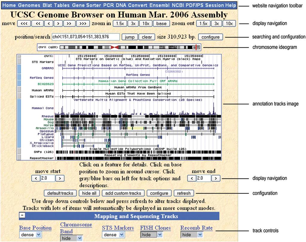 A.S. Zweig et al. / Genomics 92 (2008) 75 84 77 Fig. 1. The UCSC Genome Browser display for the hg18 assembly with the default tracks at the default position.