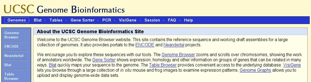 Why using the UCSC Genome Browser?