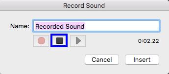 4. The Recorder will appear. Type a name for the recording in the Name field. Figure 8 - Name the Recording 5.