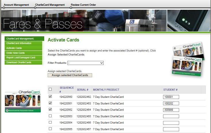 7 ACTIVATING CHARLIECARDS CharlieCards need to be activated prior to distribution to