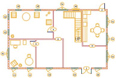 Example of Exporting The following illustrations show various views exported to AutoCAD.