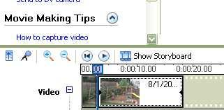 Put your mouse arrow at the end of the audio clip. Click and drag your audio clip to the left to shorten it. 4.