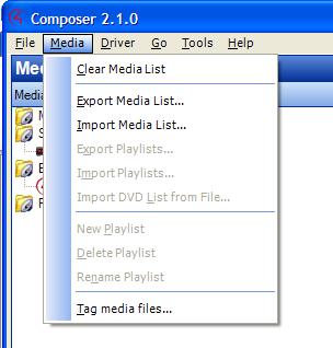 functionality of Composer s media interface to easily add these same stations to other projects. To export a list of station, select the Internet Radio broadcast cloud in the Media menu.