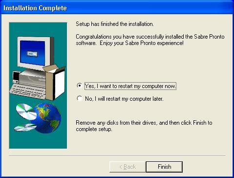 28. After all the installations are complete, restart the computer. 29. After the workstation has rebooted, return to https://my.sabre.