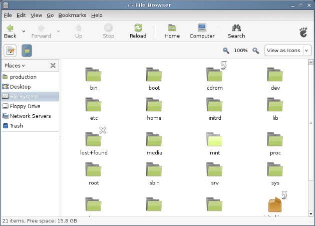 Filesystem icon.
