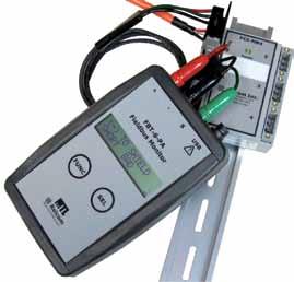The + and test leads are polarity sensitive and the Monitor will not operate if they are reversed. When first connected to a fieldbus, a version number is displayed for several seconds.