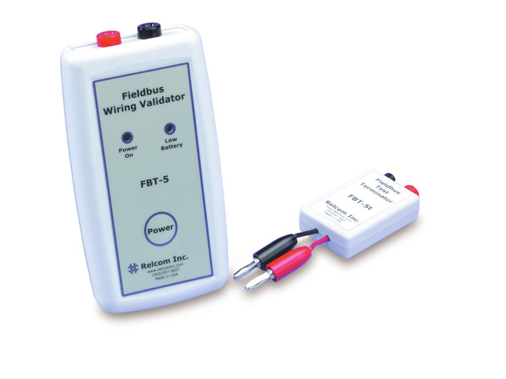 technical datasheet technical datasheet FBT-5 accurate characterisation of fieldbus wiring fieldbus wiring Operates with wiring blocks installed Use with FBT-6 to measure signal and noise levels Test