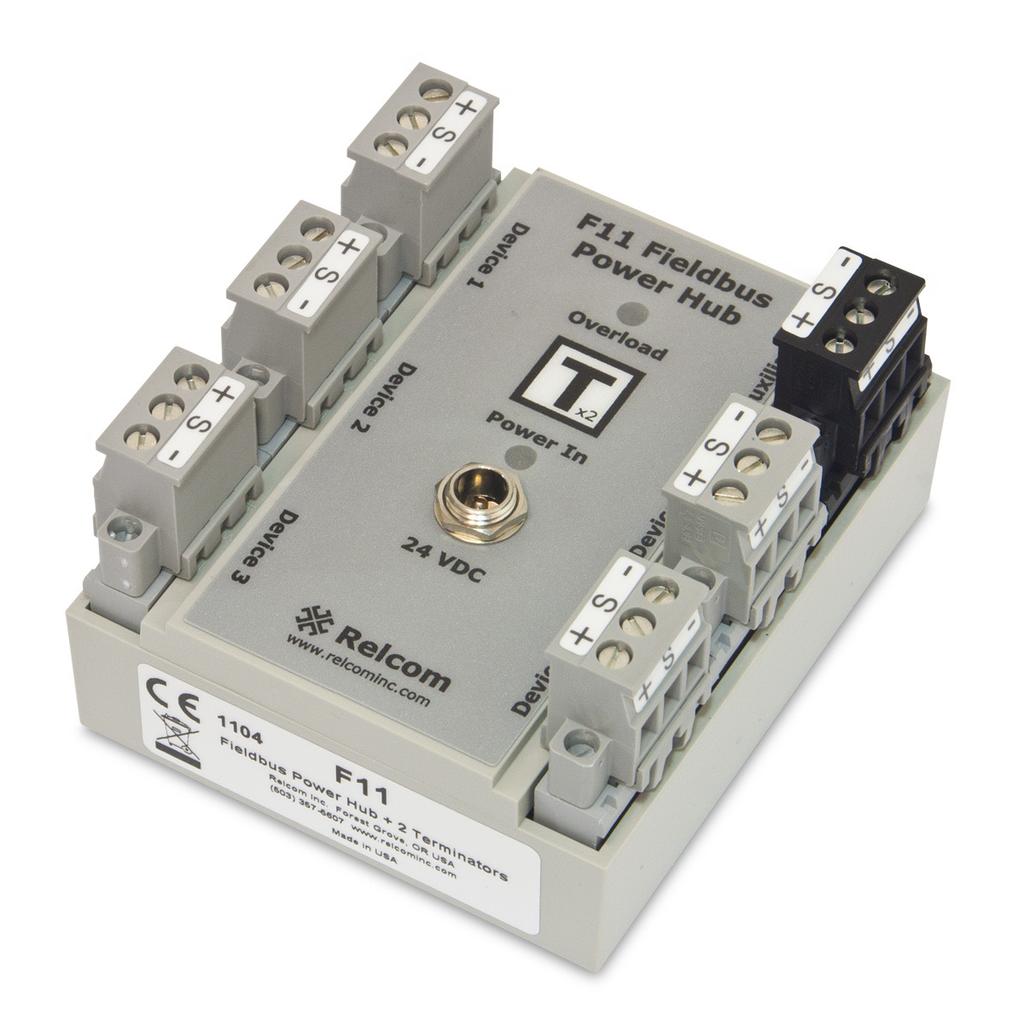 technical datasheet technical datasheet F Fieldbus Power Hub power conditioner with terminators for fieldbus networks built-in fieldbus power conditioning fieldbus device ports 0mA current per device