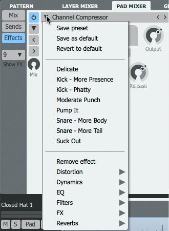 Effects 7.1 93 Effects slot controls Effect controls Device headers and common device controls Active With this button activated, the effects device processes audio.
