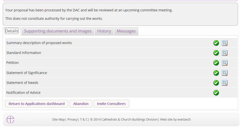 Receiving Formal Advice from the DAC Committee The Online Faculty System will inform your DAC Secretary once you have submitted your proposal.