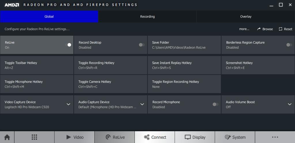 INSTALL RADEON PRO RELIVE 5 Turn on