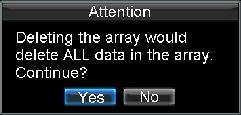 Enter the RAID Settings menu, shown in Figure 4 by clicking Menu > Settings >RAID. 2. Select the Array tab to enter the Array interface, as shown in Figure 7. Figure 7. Array List 3.