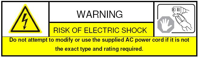No user serviceable parts inside the power supply. System Grounding (Earthing): To avoid shock, ensure that all AC wiring is not exposed and that the earth grounding is maintained.