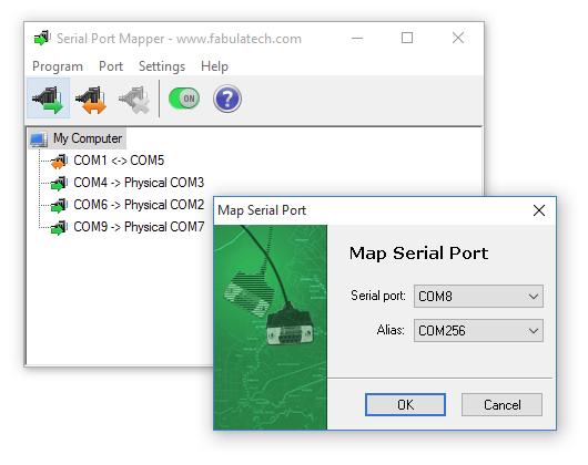Port aliases look exactly as physical COM ports Command-line control support If a legacy application