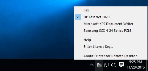 It All brands of printer compatible allows to use your local printer in a remote desktop environment through Microsoft RDP, Teradici PCoIP and Citrix ICA.
