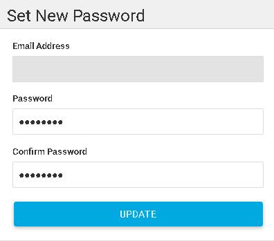 Enter the primary email address of the user that requires the password reset.
