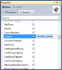 Window Loaded Event Visual Studio will connect window events to methods for us This event occurs when the program loads the main window and displays it That is when we want to load our data 19