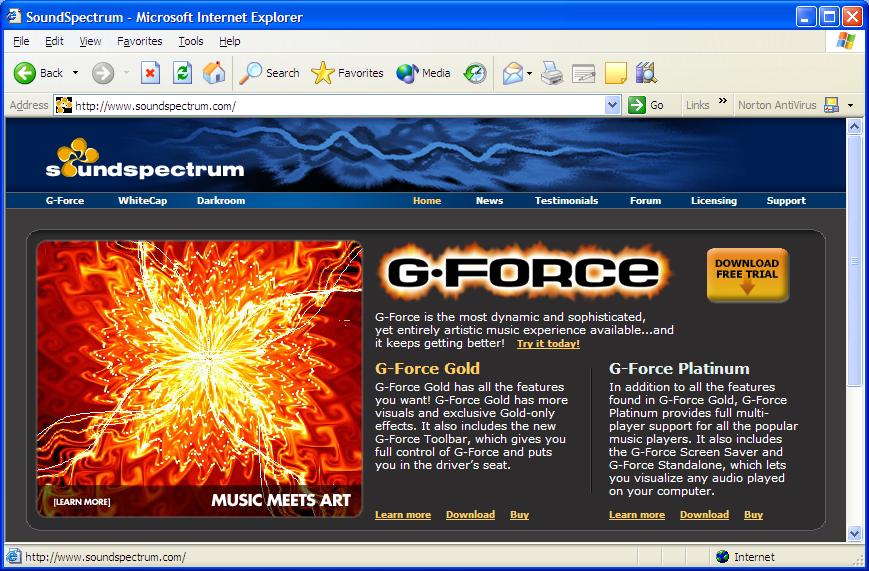 Using GForce for real-time computer graphics Gforce is another third-party package. It produces detailed and captivating computer-generated graphics, which are controlled by a sound source.