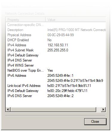 Check IPv6 Configuration On