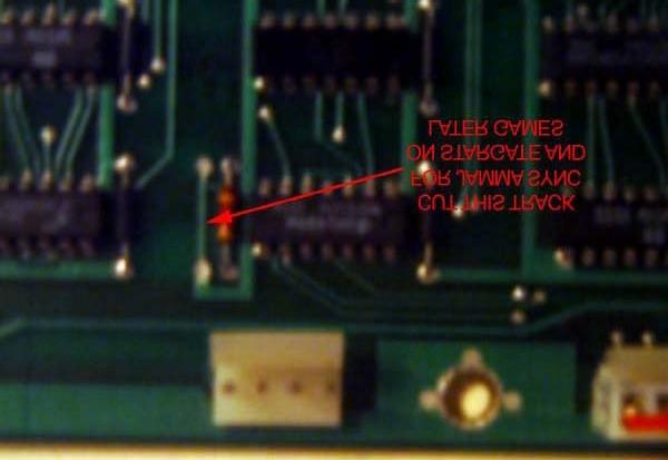 Invert the Csync video signal from 1J3 pin 7 using the circuit below: Composite Sync Inversion Circuit 2. Modify the CPU board to output negative Csync.