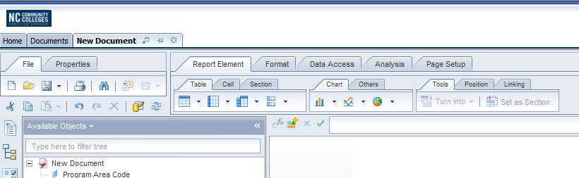 There are several ways to open the Report s formatting options.