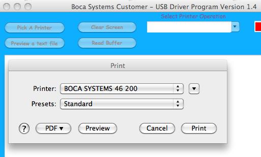 zip) customer program is used with USB/HID & Ethernet interfaces. For Mac use with printer drivers (www.bocasystems.com/documents/boca_customer_driver_mac.