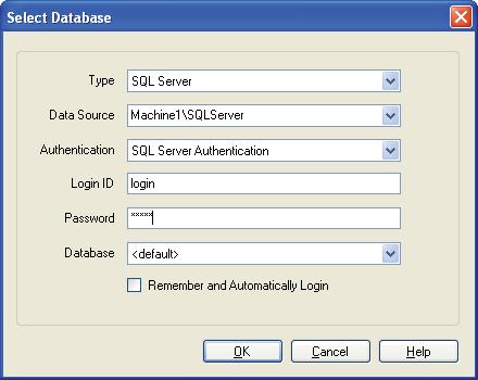 embedded database that just requires the selection of a