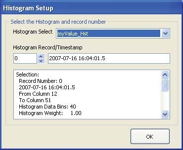 Section 6. View Pro This dialog box can also be opened from a button,, on the Histogram toolbar.
