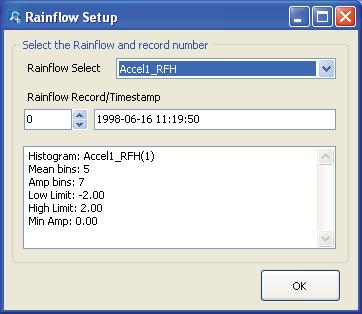 Section 6. View Pro This dialog box can also be opened from a button,, on the Rainflow Histogram toolbar.