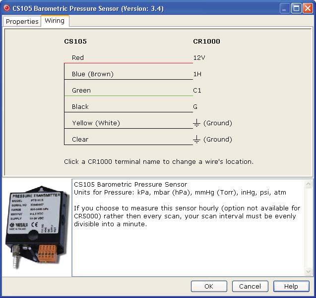 Section 7. Short Cut Program Generator Click on the Wiring tab of a sensor s parameter form to show the wiring for the sensor (or the first sensor in a sensor group).
