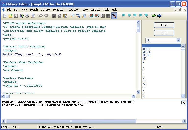 Section 9. Datalogger Program Creation with CRBasic Editor 9.2 