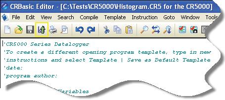 Section 9. Datalogger Program Creation with CRBasic Editor the program to a user-specified datalogger.